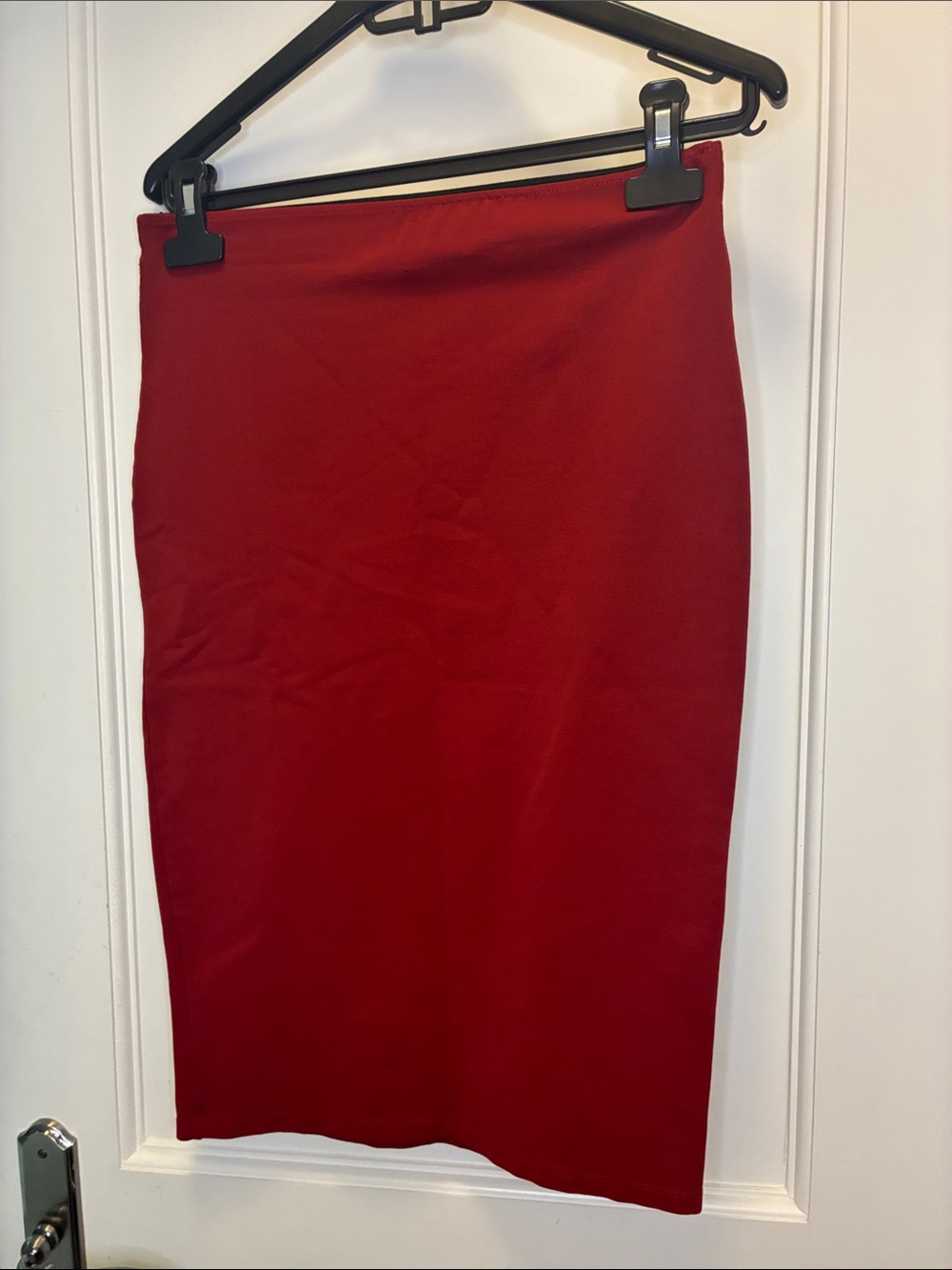 ZARA Trafaluc Red High-Waist Stretch Pencil Skirt M 👵MTSK8